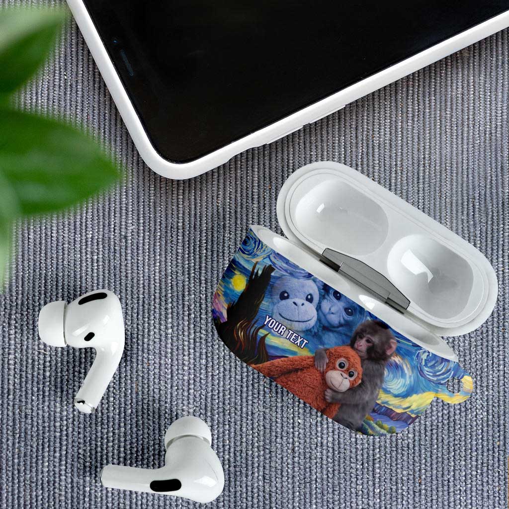 Baby Monkey Punch Personalized AirPods Case Starry Night Inspired