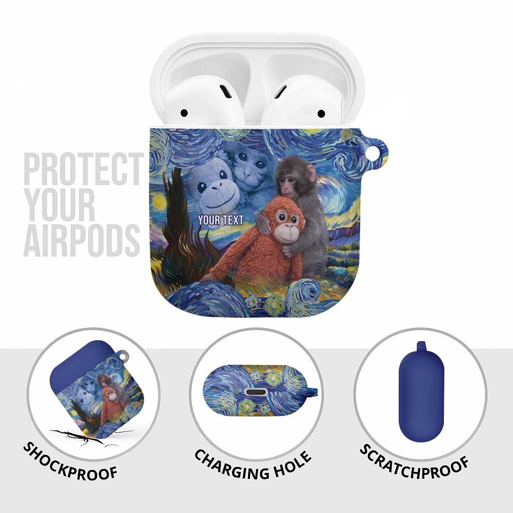 Baby Monkey Punch Personalized AirPods Case Starry Night Inspired