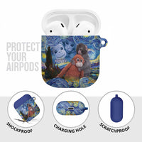 Baby Monkey Punch Personalized AirPods Case Starry Night Inspired