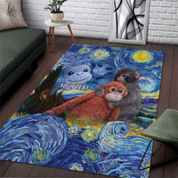 Baby Monkey Punch Personalized Area Rug Starry Night Inspired