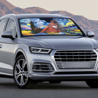 Baby Monkey Punch Personalized Auto Sun Shade Starry Night Inspired