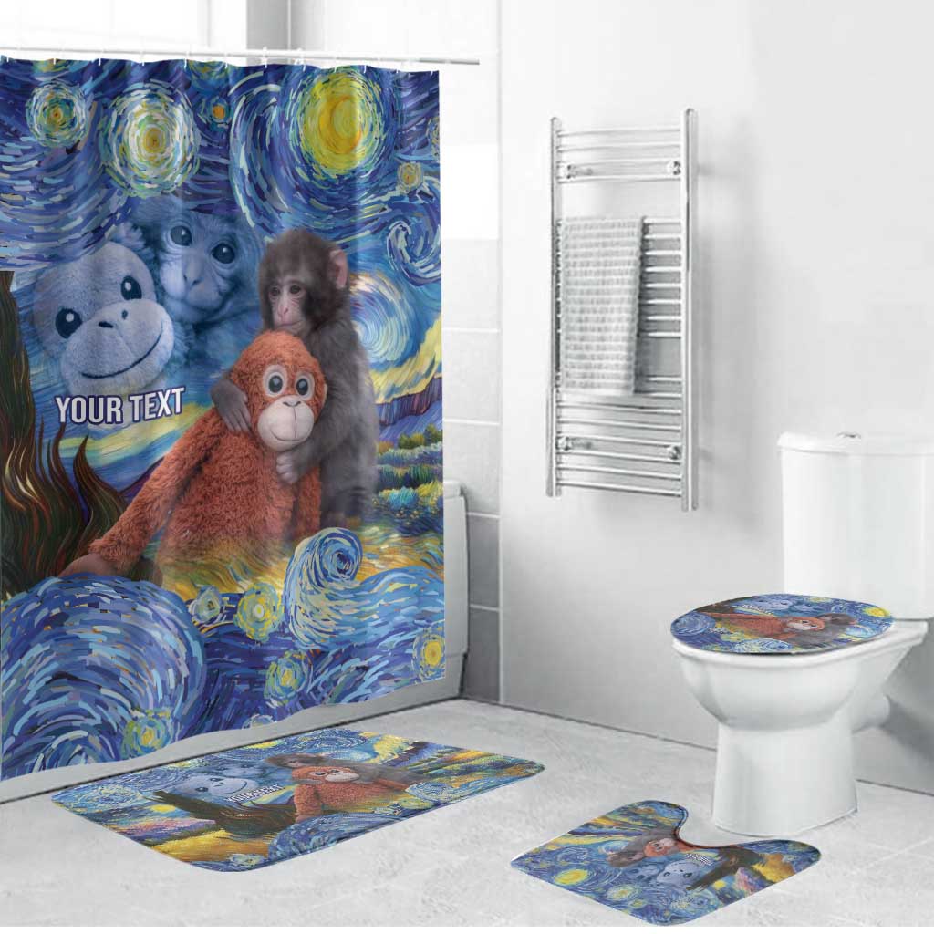 Baby Monkey Punch Personalized Bathroom Set Starry Night Inspired