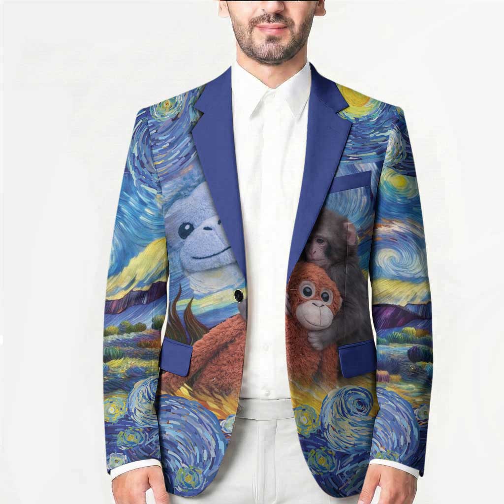 Baby Monkey Punch Personalized Blazer Starry Night Inspired