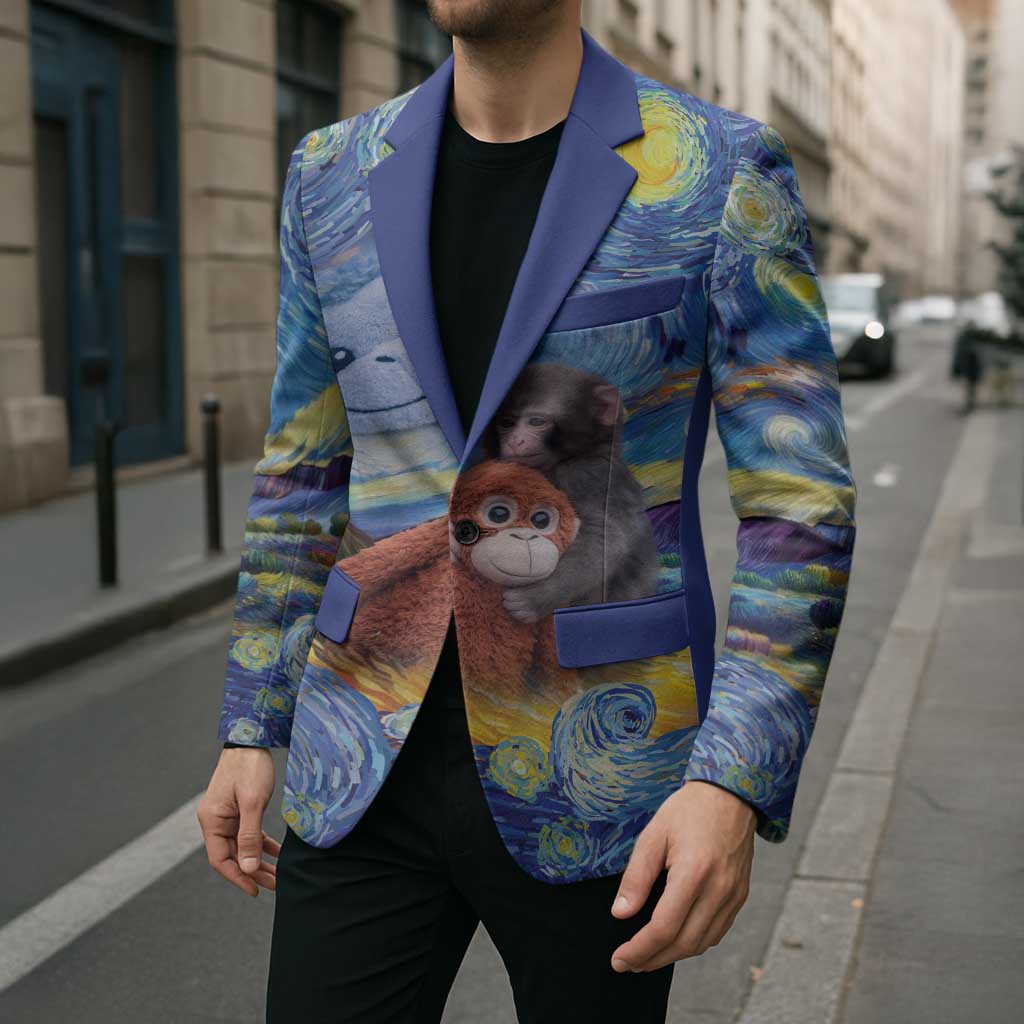 Baby Monkey Punch Personalized Blazer Starry Night Inspired