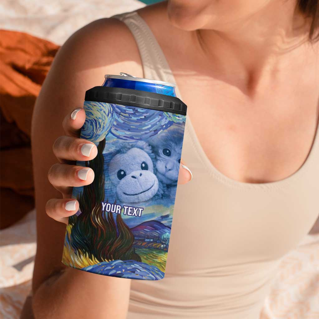 Baby Monkey Punch Personalized 4 in 1 Can Cooler Tumbler Starry Night Inspired