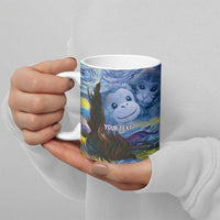 Baby Monkey Punch Personalized Ceramic Mug Starry Night Inspired
