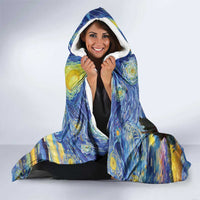 Baby Monkey Punch Personalized Hooded Blanket Starry Night Inspired