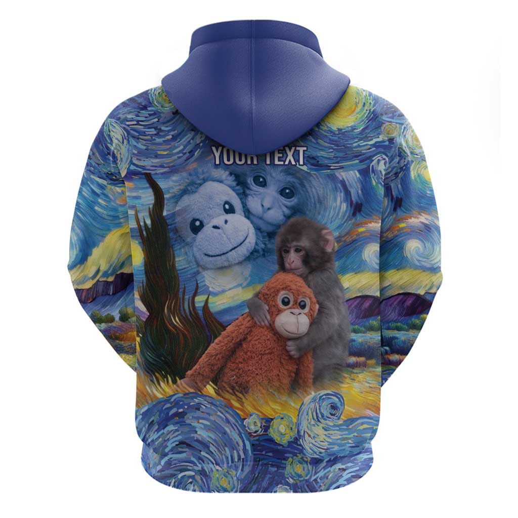 Baby Monkey Punch Personalized Hoodie Starry Night Inspired