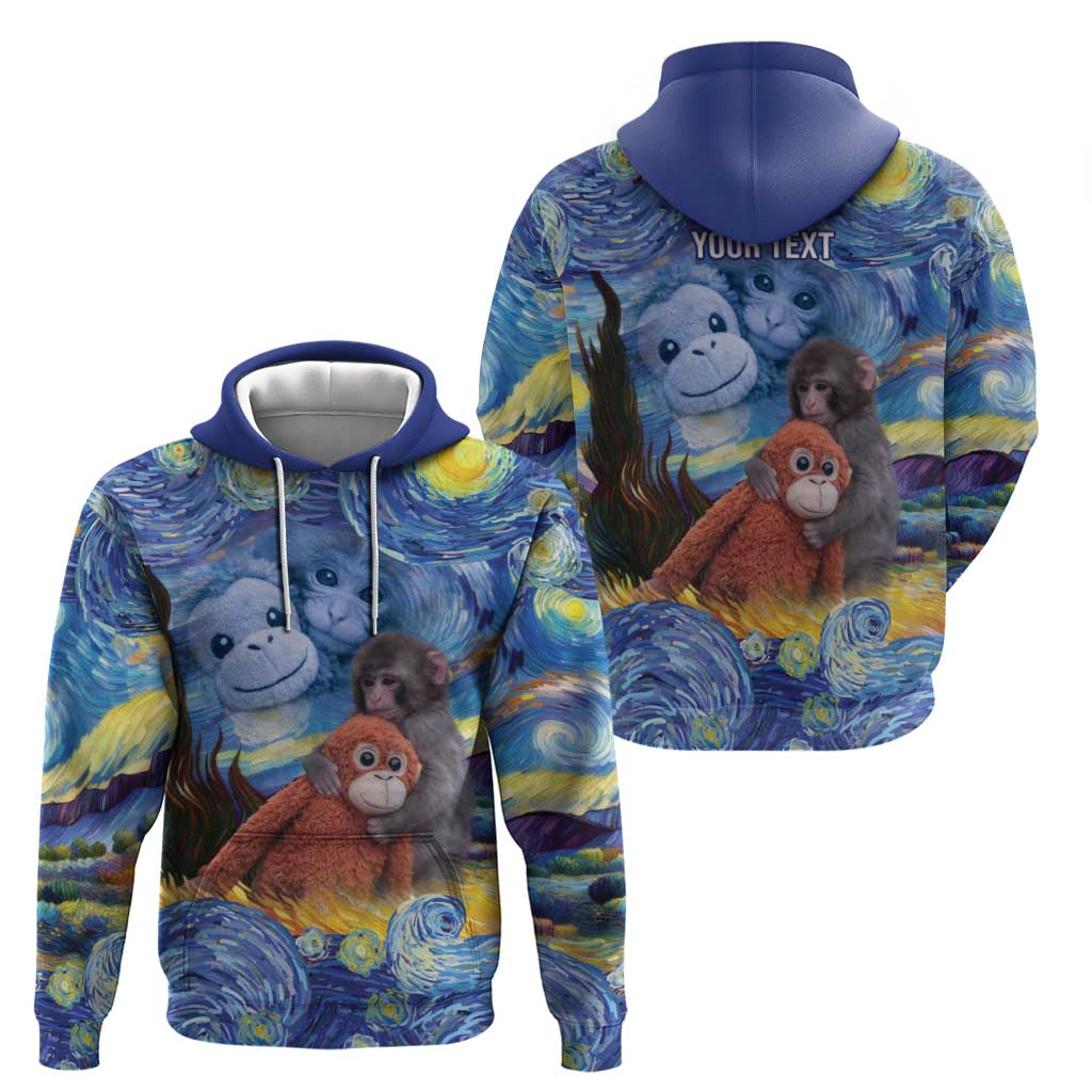 Baby Monkey Punch Personalized Hoodie Starry Night Inspired