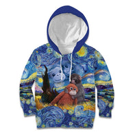 Baby Monkey Punch Personalized Kid Hoodie Starry Night Inspired