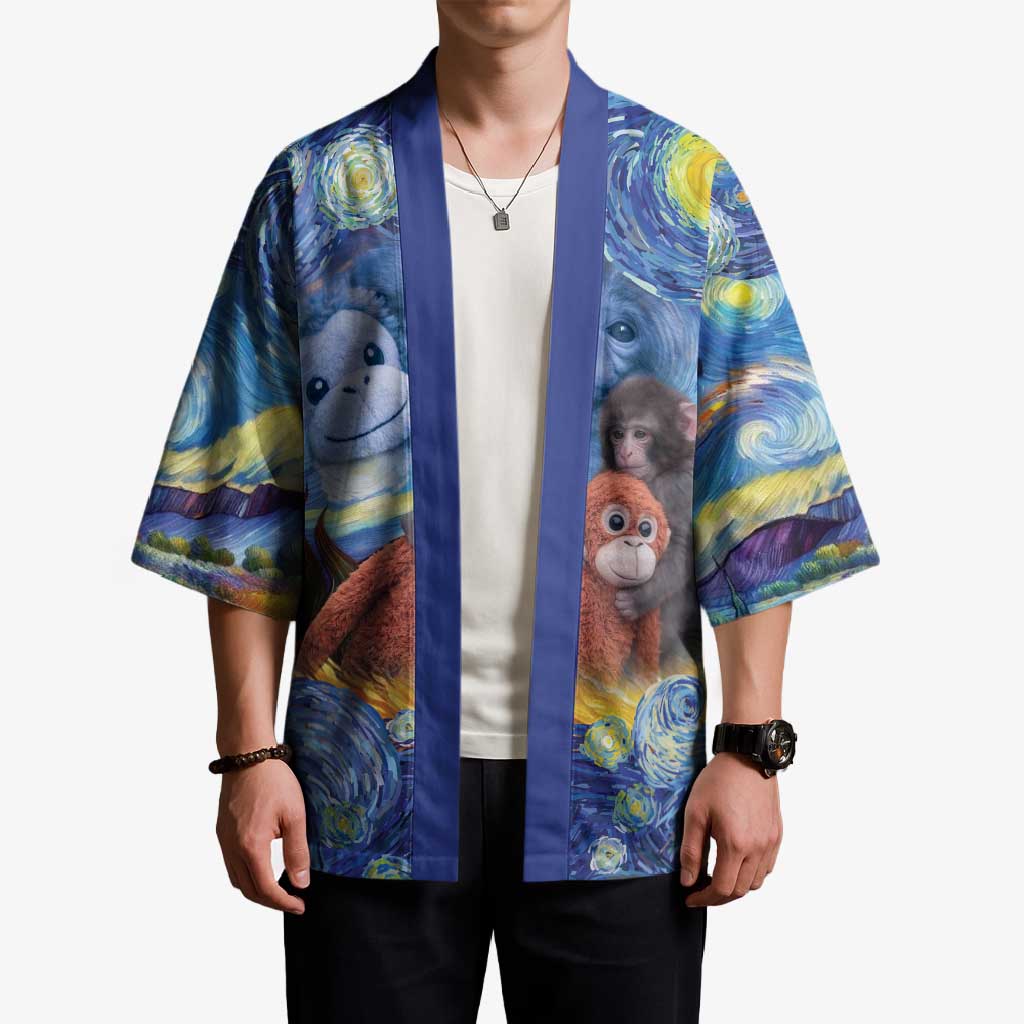 Baby Monkey Punch Personalized Kimono Starry Night Inspired