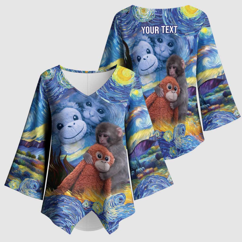 Baby Monkey Punch Personalized Kimono Sleeve Blouse Starry Night Inspired