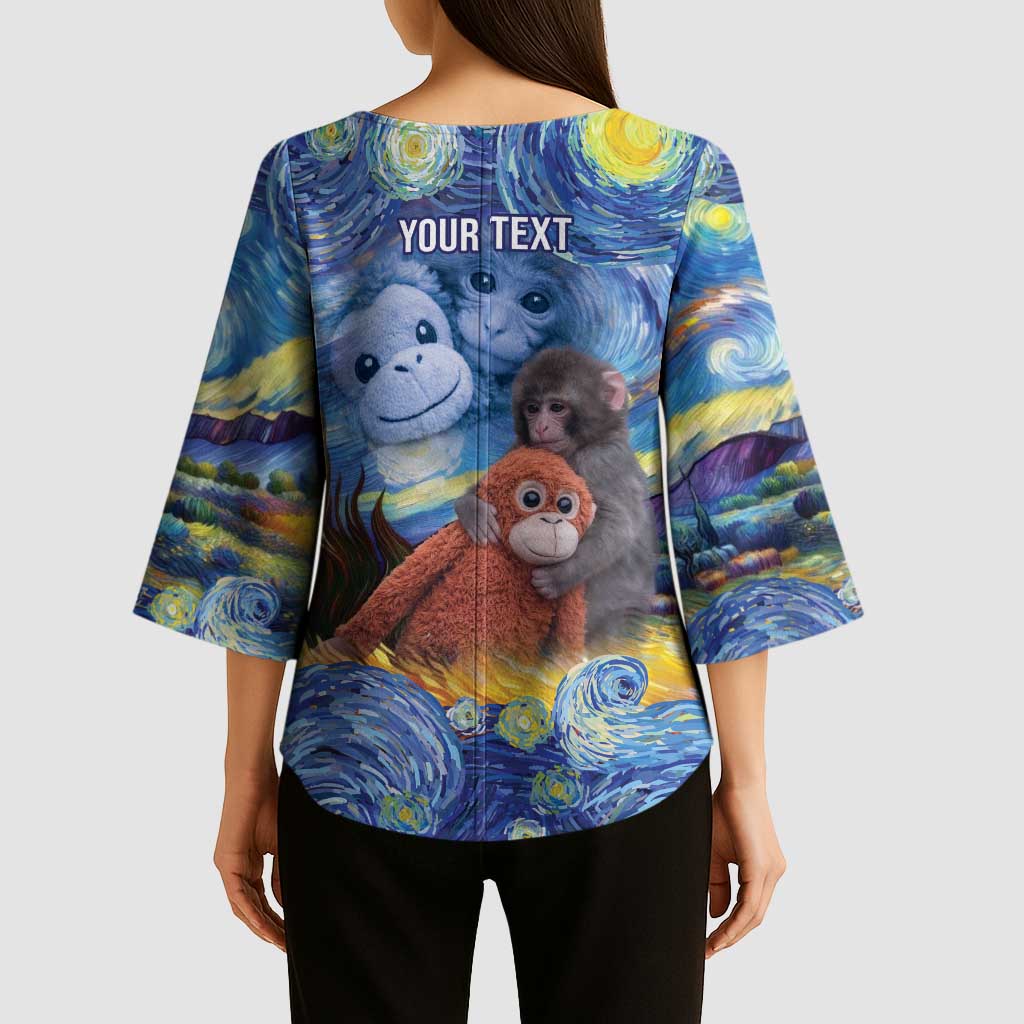 Baby Monkey Punch Personalized Kimono Sleeve Blouse Starry Night Inspired
