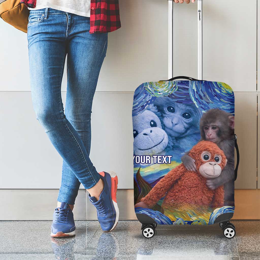 Baby Monkey Punch Personalized Luggage Cover Starry Night Inspired