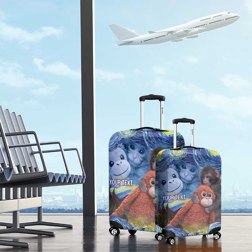 Baby Monkey Punch Personalized Luggage Cover Starry Night Inspired