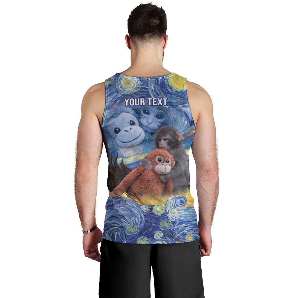 Baby Monkey Punch Personalized Men Tank Top Starry Night Inspired