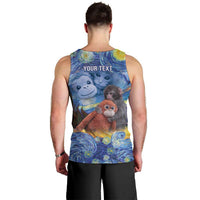 Baby Monkey Punch Personalized Men Tank Top Starry Night Inspired