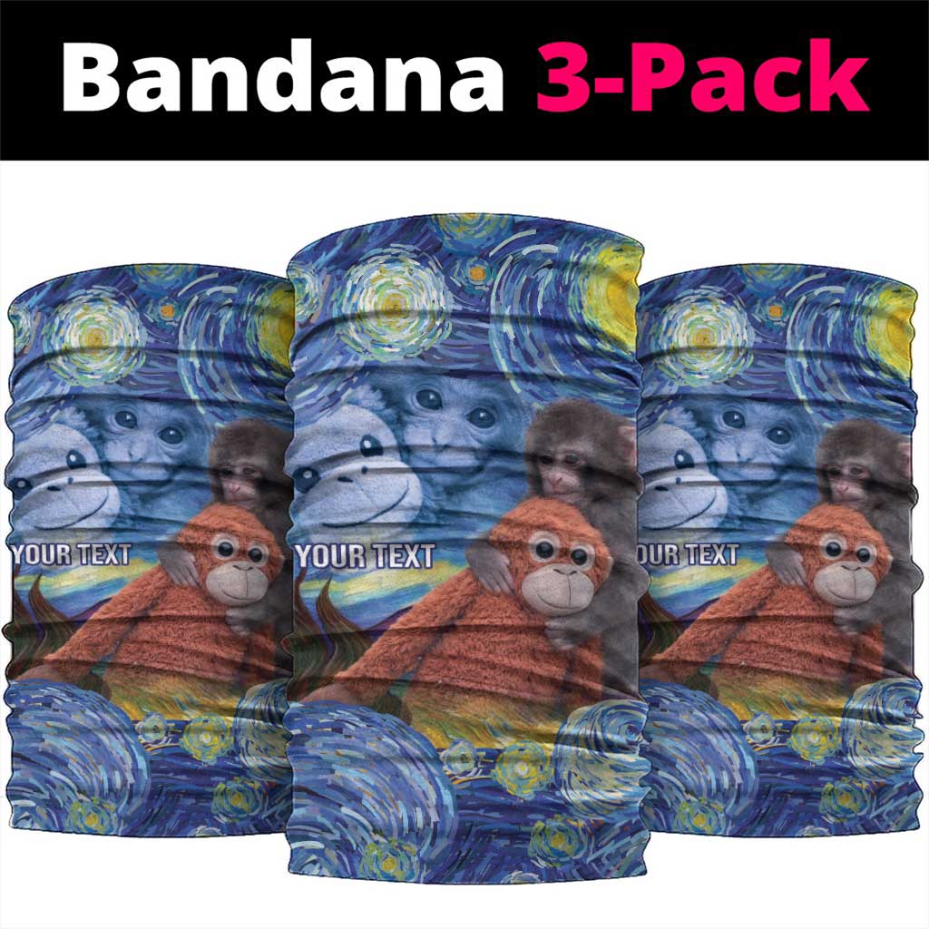 Baby Monkey Punch Personalized Neck Gaiter Starry Night Inspired