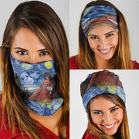 Baby Monkey Punch Personalized Neck Gaiter Starry Night Inspired