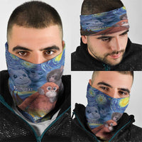 Baby Monkey Punch Personalized Neck Gaiter Starry Night Inspired