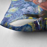 Baby Monkey Punch Personalized Pillow Cover Starry Night Inspired