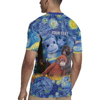 Baby Monkey Punch Personalized Rugby Jersey Starry Night Inspired