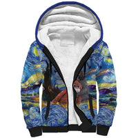 Baby Monkey Punch Personalized Sherpa Hoodie Starry Night Inspired