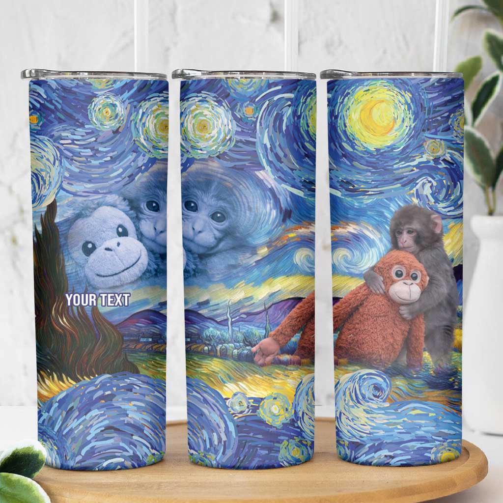 Baby Monkey Punch Personalized Skinny Tumbler Starry Night Inspired
