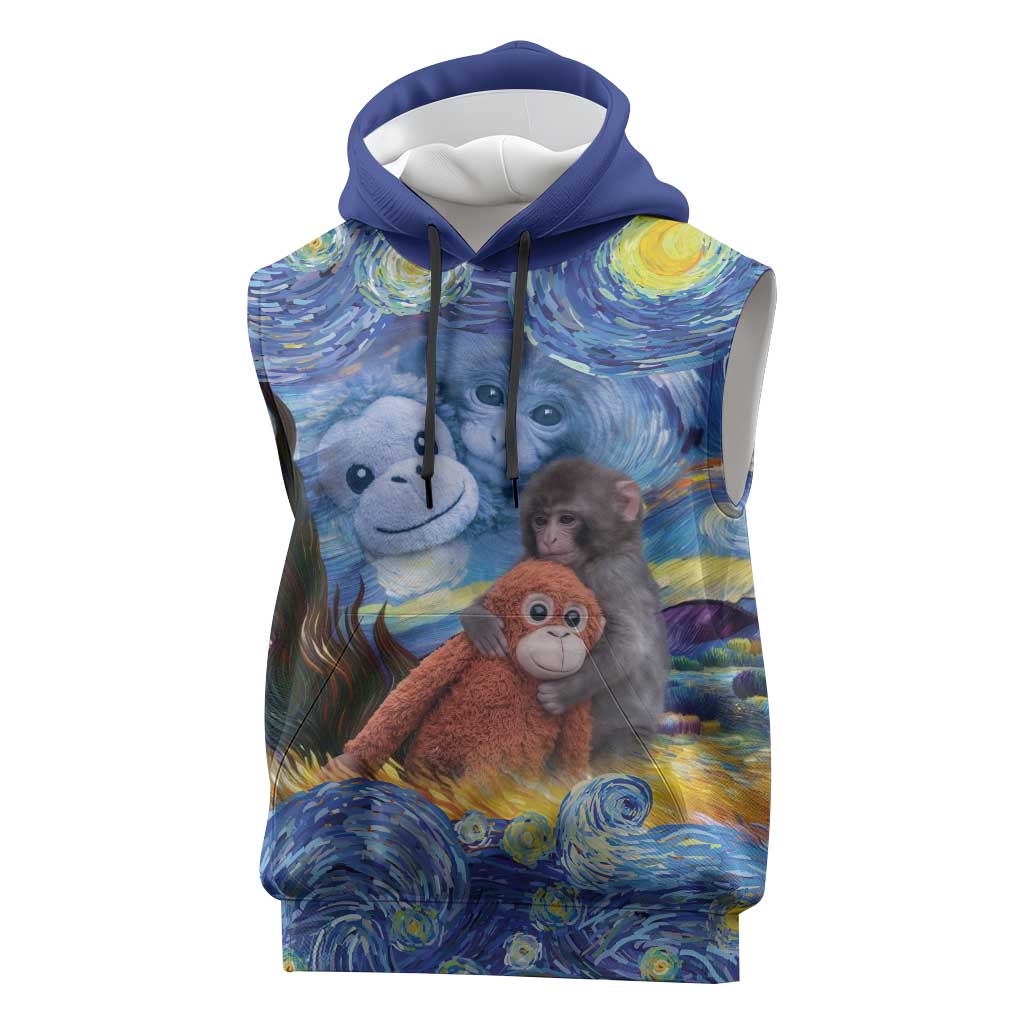 Baby Monkey Punch Personalized Sleeveless Hoodie Starry Night Inspired