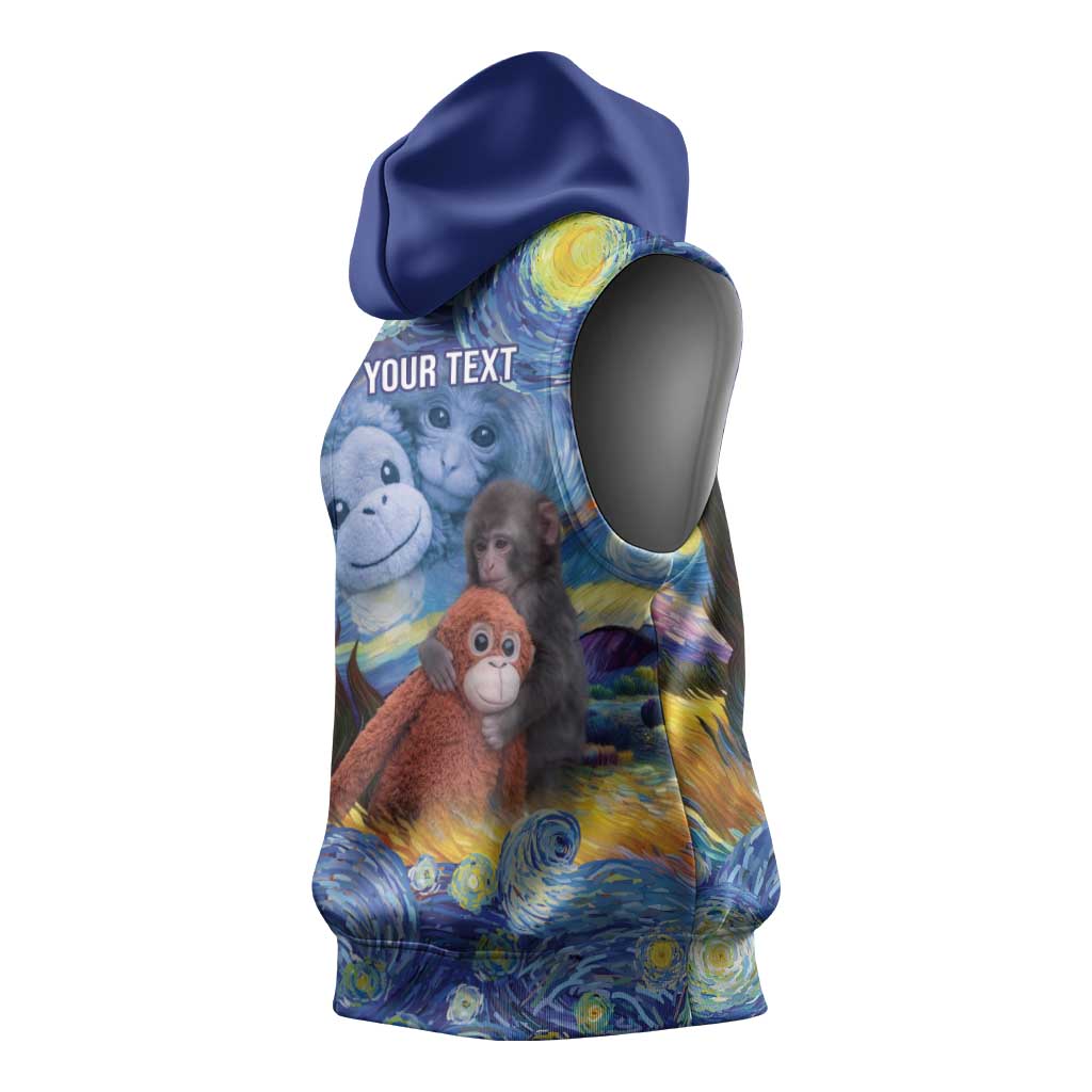 Baby Monkey Punch Personalized Sleeveless Hoodie Starry Night Inspired