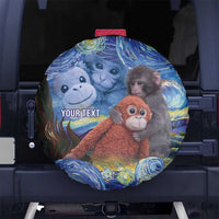 Baby Monkey Punch Personalized Spare Tire Cover Starry Night Inspired
