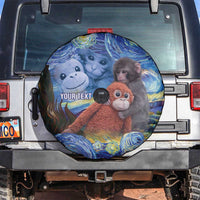 Baby Monkey Punch Personalized Spare Tire Cover Starry Night Inspired