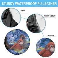 Baby Monkey Punch Personalized Spare Tire Cover Starry Night Inspired