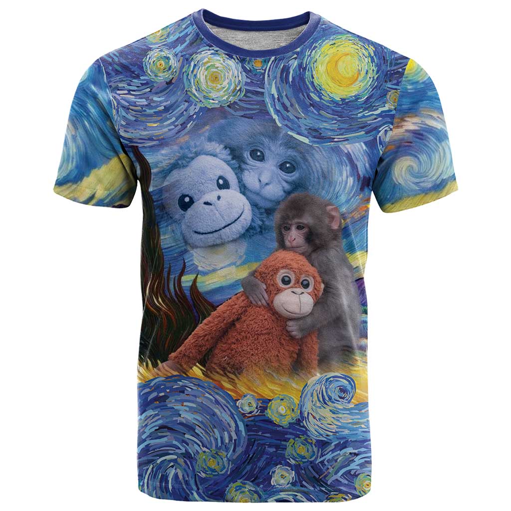 Baby Monkey Punch Personalized T Shirt Starry Night Inspired