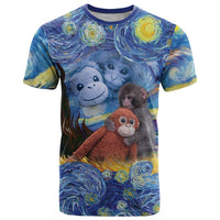 Baby Monkey Punch Personalized T Shirt Starry Night Inspired