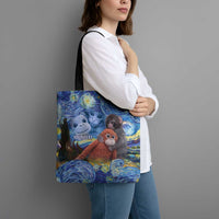 Baby Monkey Punch Personalized Tote Bag Starry Night Inspired