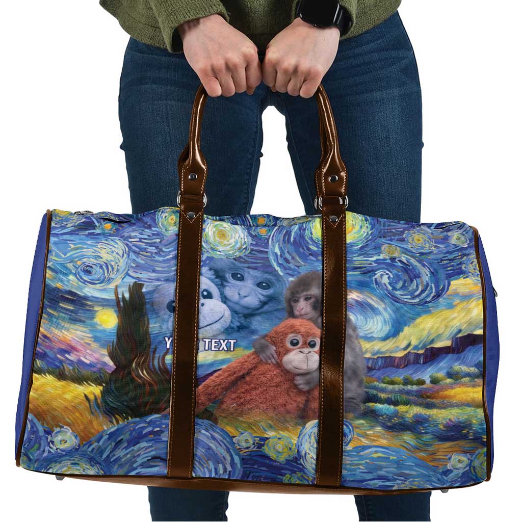 Baby Monkey Punch Personalized Travel Bag Starry Night Inspired