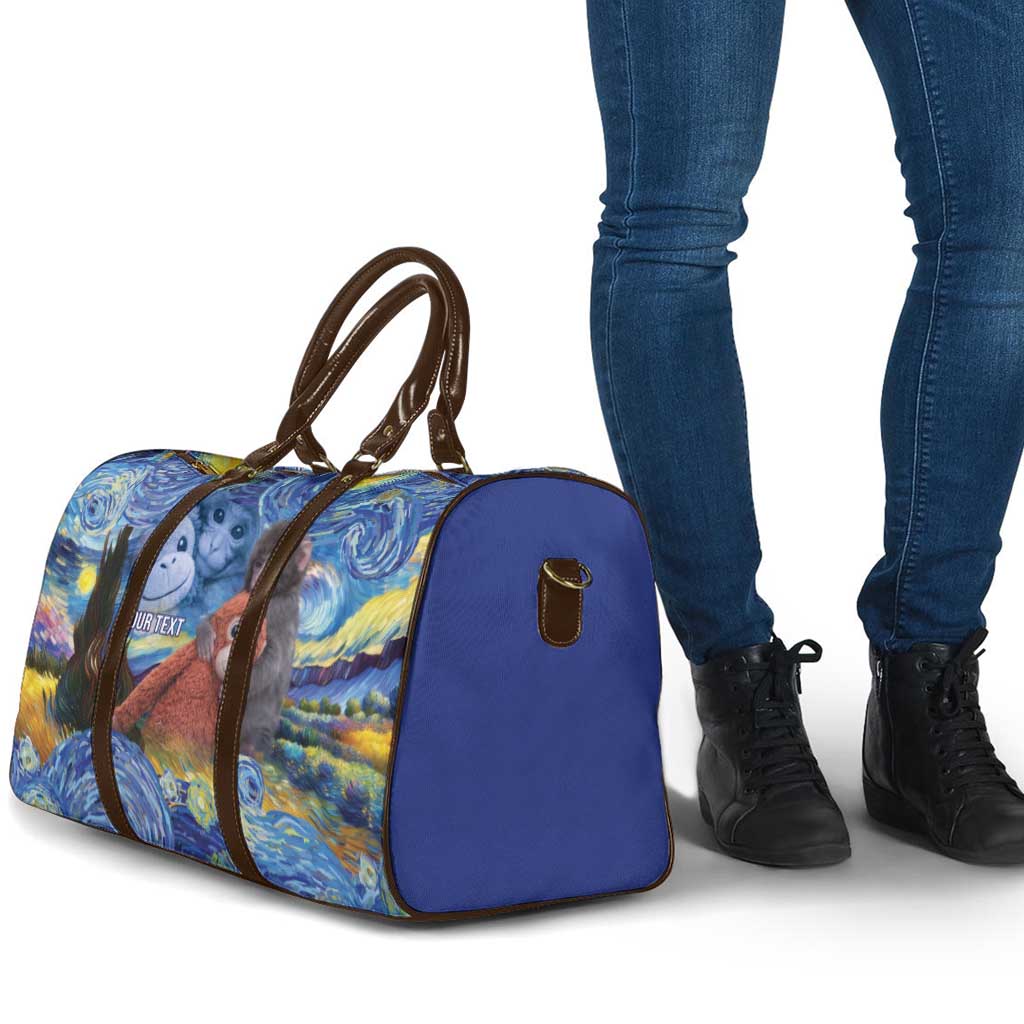 Baby Monkey Punch Personalized Travel Bag Starry Night Inspired