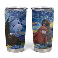 Baby Monkey Punch Personalized Tumbler Cup Starry Night Inspired