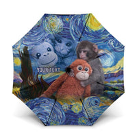 Baby Monkey Punch Personalized Umbrella Starry Night Inspired