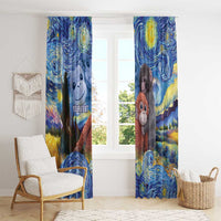 Baby Monkey Punch Personalized Window Curtain Starry Night Inspired
