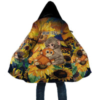Baby Monkey Punch Personalized Cloak Sunflower Field Oil Painting Style