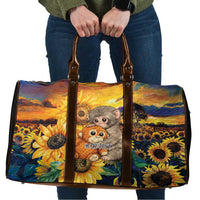 Baby Monkey Punch Personalized Travel Bag Sunflower Field Oil Painting Style