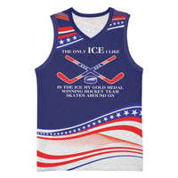 My Gold Medal Winning Hockey Team Personalized Basketball Jersey Blue Style