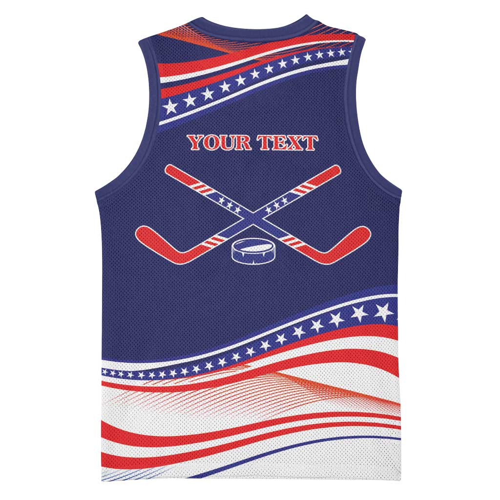 My Gold Medal Winning Hockey Team Personalized Basketball Jersey Blue Style