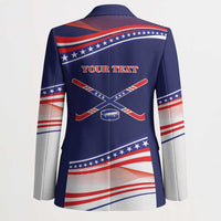 My Gold Medal Winning Hockey Team Personalized Blazer Blue Style