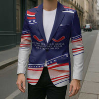 My Gold Medal Winning Hockey Team Personalized Blazer Blue Style