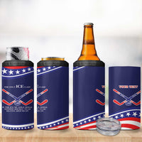 My Gold Medal Winning Hockey Team Personalized 4 in 1 Can Cooler Tumbler Blue Style