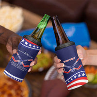 My Gold Medal Winning Hockey Team Personalized 4 in 1 Can Cooler Tumbler Blue Style