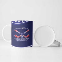 My Gold Medal Winning Hockey Team Personalized Ceramic Mug Blue Style